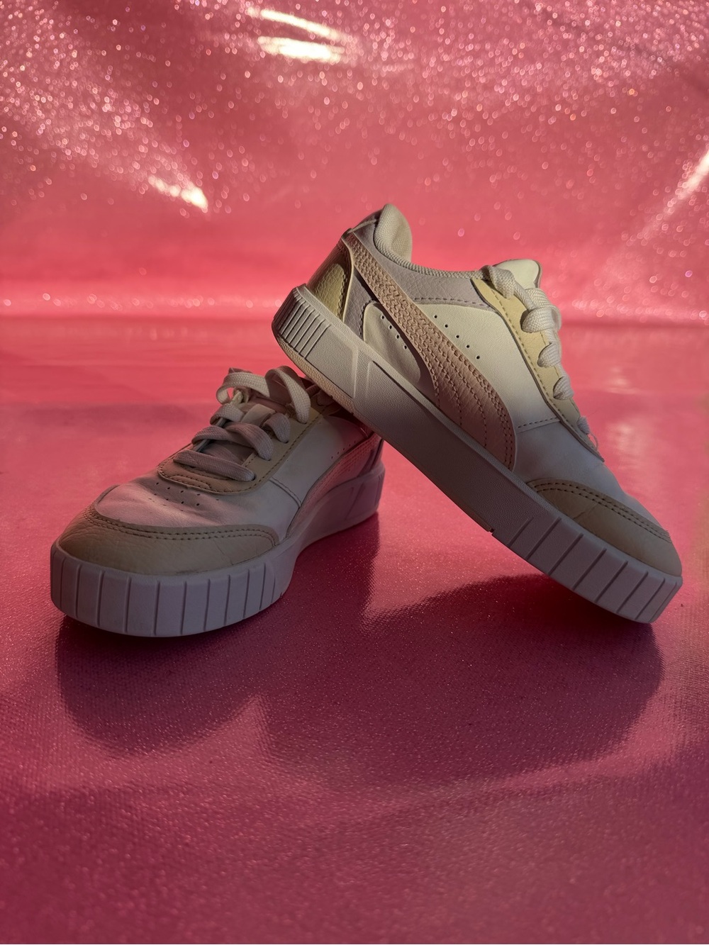 Nike Women's Low-Top Sneaker in White and Cream